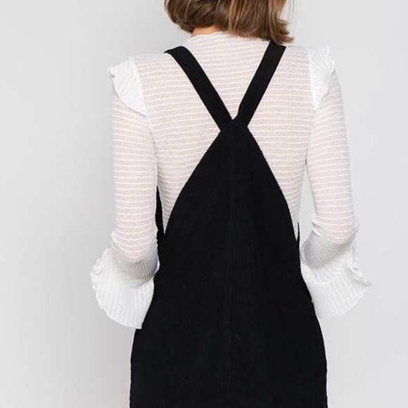 Corduroy Zip Front Dress - Picture 4 of 4